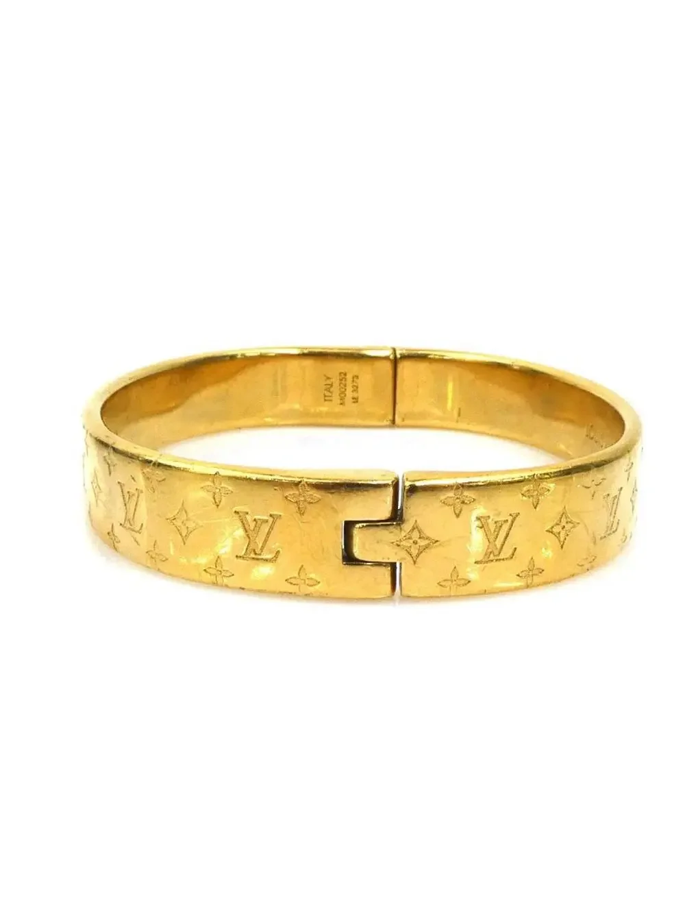 Auth Louis Vuitton Cuff Nanogram #326236L23B